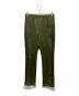 Needles（ニードルズ）の古着「Narrow track pants poly smooth」｜グリーン