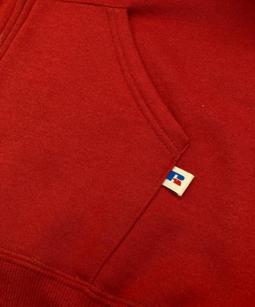 RUSSELL ATHLETIC（ラッセルアスレチック）RUSSELL ATHLETIC (ラッセルアスレチック) ジップパーカー レッド サイズ:XLの古着・服飾アイテム