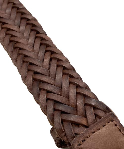 POLO RALPH LAUREN（ポロ・ラルフローレン）POLO RALPH LAUREN (ポロ・ラルフローレン) レザーメッシュベルト ブラウン サイズ:L 95の古着・服飾アイテム