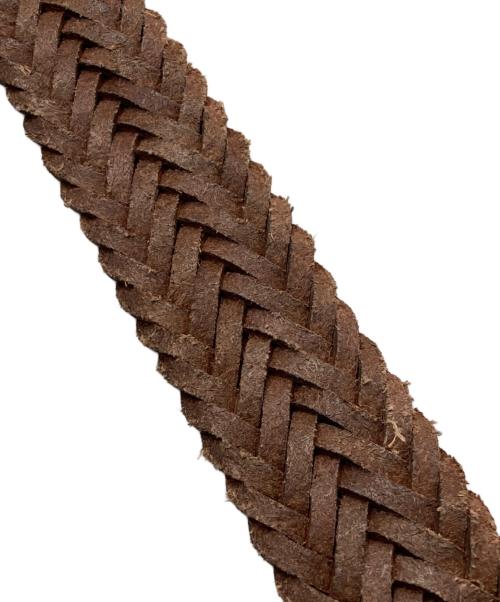 POLO RALPH LAUREN（ポロ・ラルフローレン）POLO RALPH LAUREN (ポロ・ラルフローレン) レザーメッシュベルト ブラウン サイズ:L 95の古着・服飾アイテム