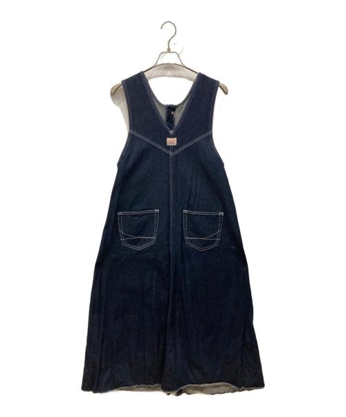 Something（サムシング）Something (サムシング) デニムジャンパースカート インディゴ サイズ:FREEの古着・服飾アイテム