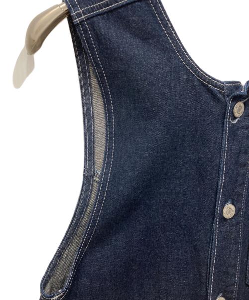 Something（サムシング）Something (サムシング) デニムジャンパースカート インディゴ サイズ:FREEの古着・服飾アイテム