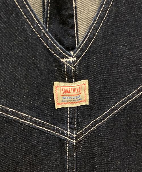Something（サムシング）Something (サムシング) デニムジャンパースカート インディゴ サイズ:FREEの古着・服飾アイテム