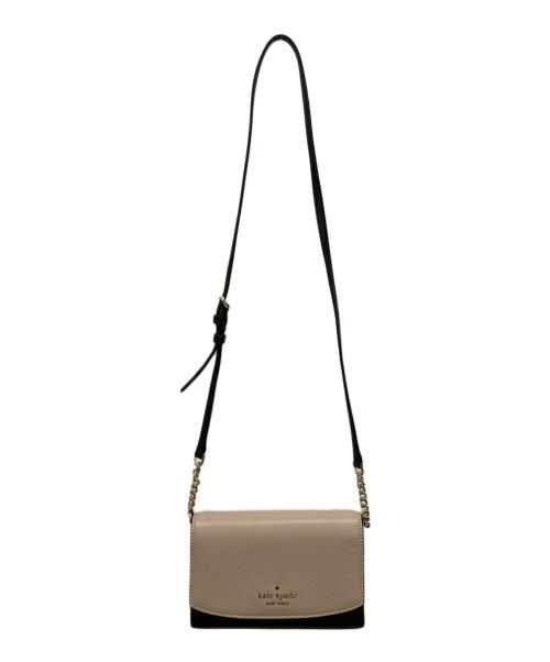 Kate Spade（ケイトスペード）Kate Spade (ケイトスペード) ショルダーバッグ ベージュ×ブラックの古着・服飾アイテム