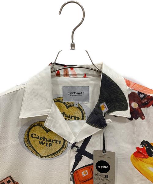 Carhartt WIP（カーハート ワーク イン プログレス）CARHARTT WIP (カーハート ワークインプログレス) S/S JACOB ROCHESTER SHIRT ホワイト サイズ:Sの古着・服飾アイテム