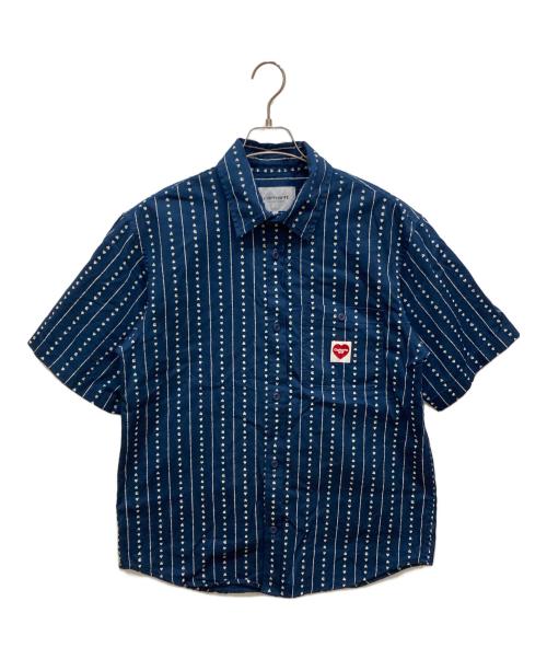 Carhartt WIP（カーハート ワーク イン プログレス）CARHARTT WIP (カーハート ワークインプログレス) S/S DREWE SHIRT ネイビー サイズ:Sの古着・服飾アイテム