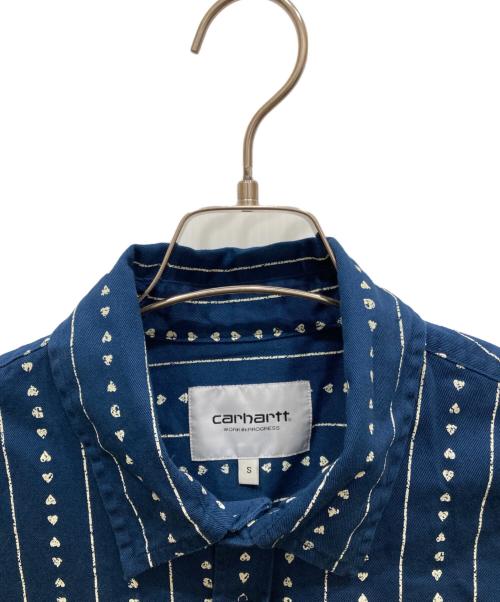 Carhartt WIP（カーハート ワーク イン プログレス）CARHARTT WIP (カーハート ワークインプログレス) S/S DREWE SHIRT ネイビー サイズ:Sの古着・服飾アイテム