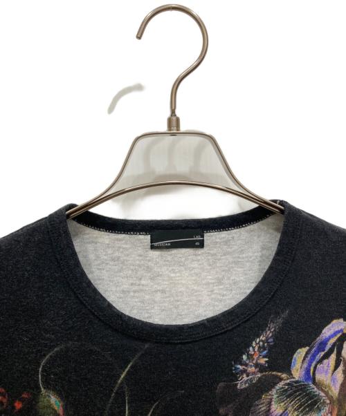 LAD MUSICIAN（ラッドミュージシャン）LAD MUSICIAN (ラッドミュージシャン) フラワープリントビックTEE ブラック サイズ:46の古着・服飾アイテム