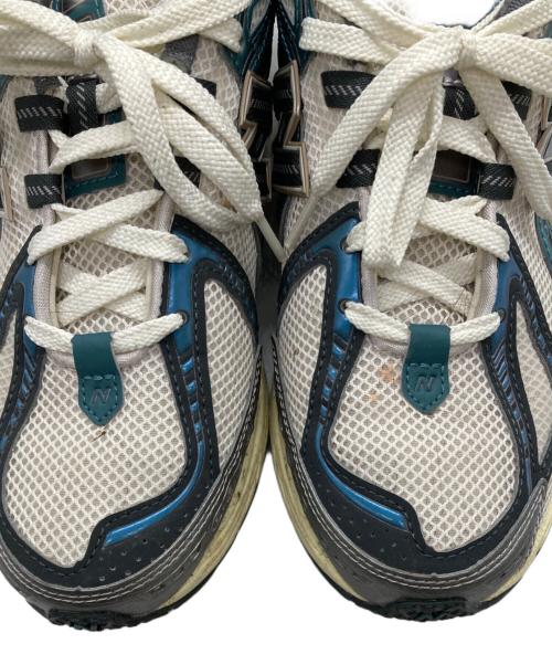 NEW BALANCE（ニューバランス）NEW BALANCE (ニューバランス) ローカットスニーカー ホワイト×ブルー サイズ:26.5CMの古着・服飾アイテム