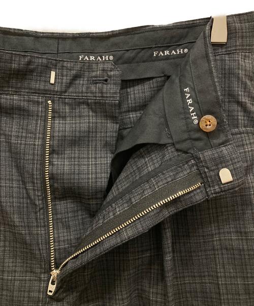 FARAH（ファーラー）FARAH (ファーラー) Two Tuck Pants ブラック サイズ:34-30の古着・服飾アイテム