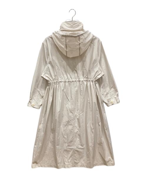 IENA LA BOUCLE（イエナ ラ ブークル）IENA LA BOUCLE (イエナ ラ ブークル) コットンナイロンタッサーオーバーコート ホワイト サイズ:36の古着・服飾アイテム