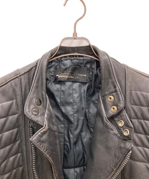 HARLEY-DAVIDSON（ハーレーダビッドソン）HARLEY-DAVIDSON (ハーレーダビッドソン) レザージャケット ブラック サイズ:44の古着・服飾アイテム