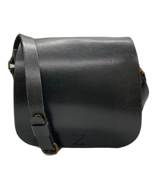 Herz（ヘルツ）Herz (ヘルツ) レザーショルダーバッグ ブラックの古着・服飾アイテム