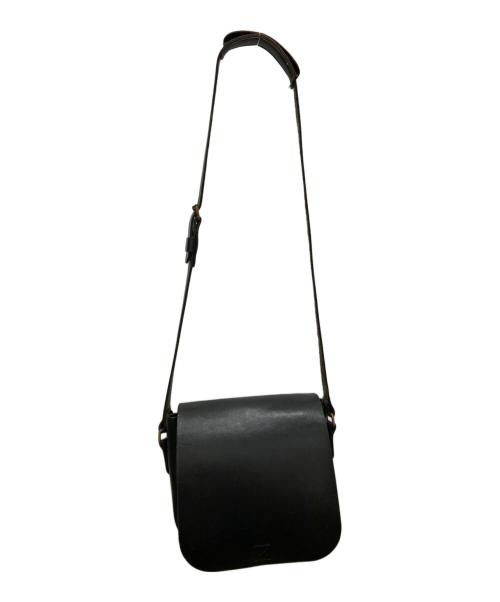 Herz（ヘルツ）Herz (ヘルツ) レザーショルダーバッグ ブラックの古着・服飾アイテム