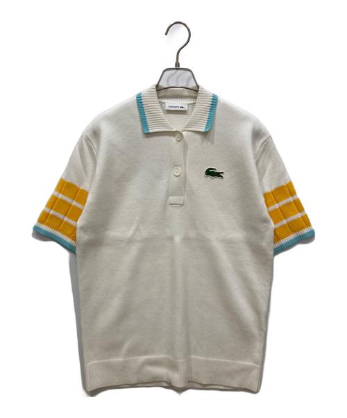 LACOSTE（ラコステ）LACOSTE (ラコステ) カラーデザインリブポロセーター ホワイト サイズ:XSの古着・服飾アイテム