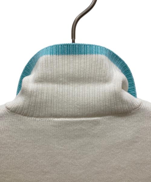 LACOSTE（ラコステ）LACOSTE (ラコステ) カラーデザインリブポロセーター ホワイト サイズ:XSの古着・服飾アイテム