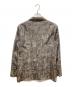 GIORGIO ARMANI (ジョルジョアルマーニ) リーフ柄テーラードジャケット グレー サイズ:46R：12000円