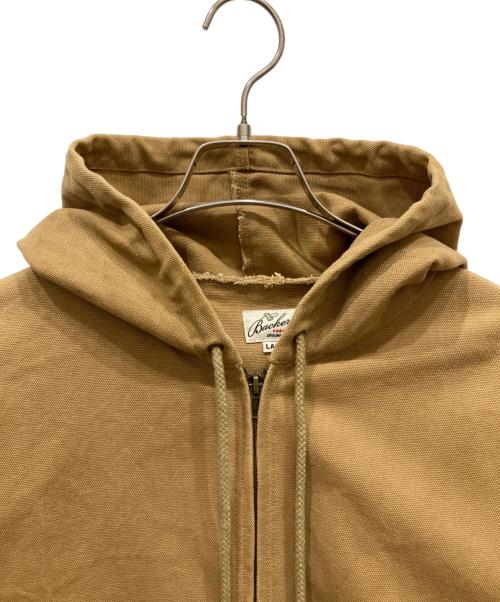 BACKERS（バッカーズ）Backers (バッカーズ) ダック地ジップジャケット ブラウン サイズ:SIZE Lの古着・服飾アイテム