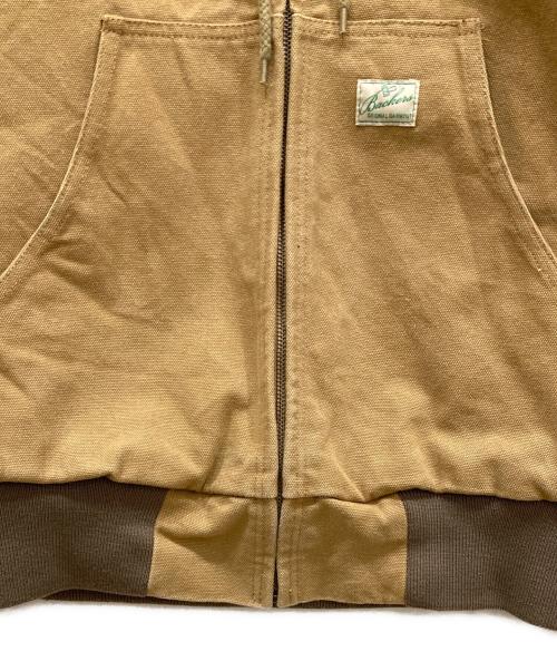 BACKERS（バッカーズ）Backers (バッカーズ) ダック地ジップジャケット ブラウン サイズ:SIZE Lの古着・服飾アイテム