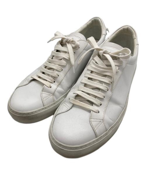GIVENCHY（ジバンシィ）GIVENCHY (ジバンシィ) レザーローカットスニーカー ホワイト サイズ:41の古着・服飾アイテム
