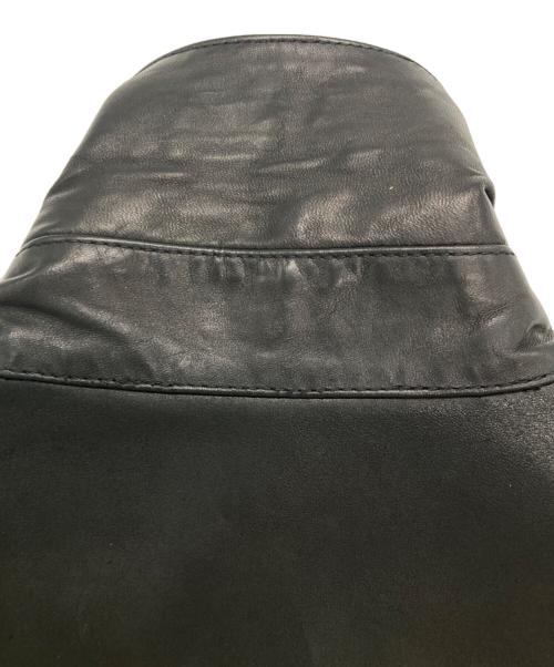 giuliano Fujiwara（ジュリアーノフジワラ）GIULIANO FUJIWARA (ジュリアーノフジワラ) レザージャケット ブラック サイズ:FREEの古着・服飾アイテム