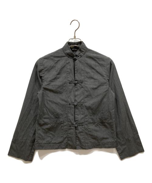 BLACK COMME des GARCONS（ブラックコムデギャルソン）BLACK COMME des GARCONS (ブラックコムデギャルソン) カンフージャケット グレー サイズ:Sの古着・服飾アイテム