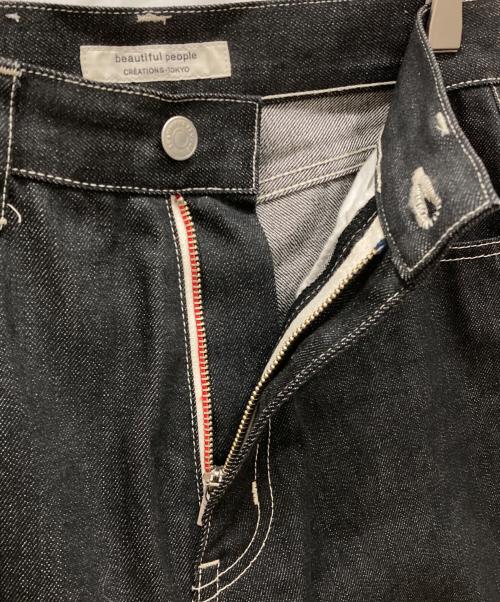 beautiful people（ビューティフルピープル）beautiful people (ビューティフルピープル) selvedge denim woman fit ブラック サイズ:36の古着・服飾アイテム