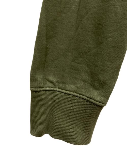 maison kitsune（メゾンキツネ）MAISON KITSUNE (メゾンキツネ) GREY FOX HEAD PATCH スウェット グリーン サイズ:XLの古着・服飾アイテム