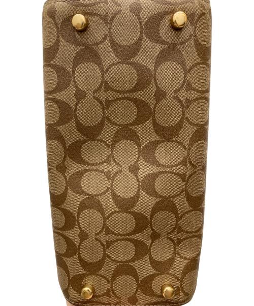COACH（コーチ）COACH (コーチ) ローアン サッチェル シグネチャー キャンバス ピンクの古着・服飾アイテム