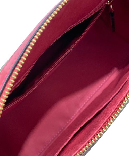 COACH（コーチ）COACH (コーチ) ローアン サッチェル シグネチャー キャンバス ピンクの古着・服飾アイテム