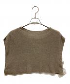 evam evaエヴァムエヴァ）の古着「ニットベスト」｜ベージュ