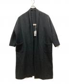 evam evaエヴァムエヴァ）の古着「プレスウールローブコート」｜チャコールグレー