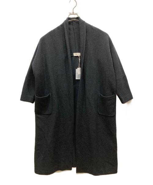 evam eva（エヴァムエヴァ）evam eva (エヴァムエヴァ) プレスウールローブコート チャコールグレー サイズ:	SIZE 1の古着・服飾アイテム