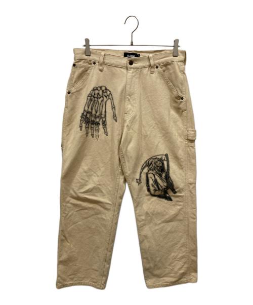 X-LARGE（エクストララージ）X-LARGE (エクストララージ) グラフィック ペインターパンツ ベージュ サイズ:W32の古着・服飾アイテム