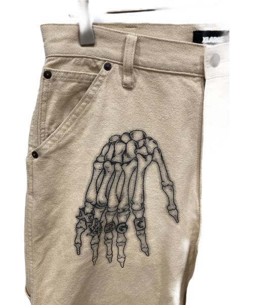 X-LARGE（エクストララージ）X-LARGE (エクストララージ) グラフィック ペインターパンツ ベージュ サイズ:W32の古着・服飾アイテム