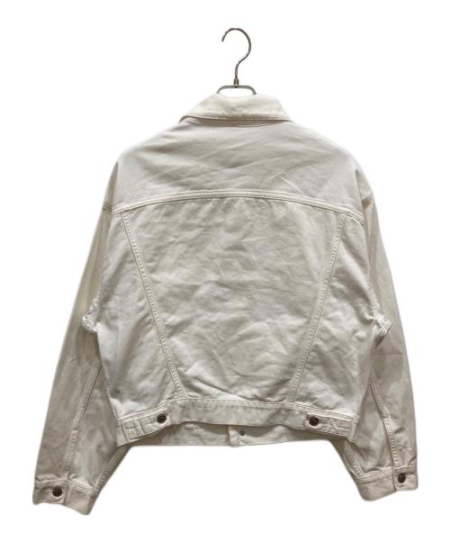 MM6 Maison Margiela（エムエムシックスメゾンマルジェラ）MM6 Maison Margiela (エムエムシックスメゾンマルジェラ) オープンスリーブデニムジャケット ホワイト サイズ:38の古着・服飾アイテム