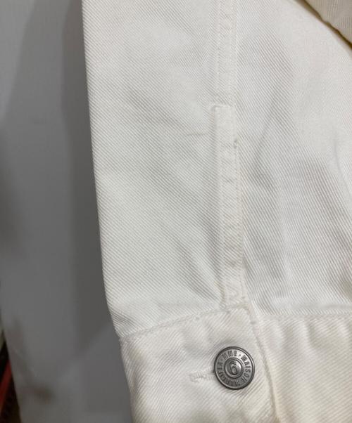 MM6 Maison Margiela（エムエムシックスメゾンマルジェラ）MM6 Maison Margiela (エムエムシックスメゾンマルジェラ) オープンスリーブデニムジャケット ホワイト サイズ:38の古着・服飾アイテム