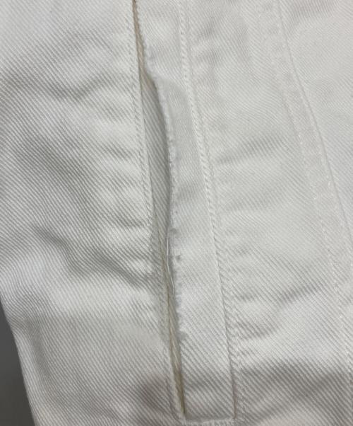 MM6 Maison Margiela（エムエムシックスメゾンマルジェラ）MM6 Maison Margiela (エムエムシックスメゾンマルジェラ) オープンスリーブデニムジャケット ホワイト サイズ:38の古着・服飾アイテム