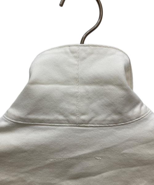 MM6 Maison Margiela（エムエムシックスメゾンマルジェラ）MM6 Maison Margiela (エムエムシックスメゾンマルジェラ) オープンスリーブデニムジャケット ホワイト サイズ:38の古着・服飾アイテム