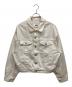 MM6 Maison Margiela（エムエムシックスメゾンマルジェラ）の古着「オープンスリーブデニムジャケット」｜ホワイト