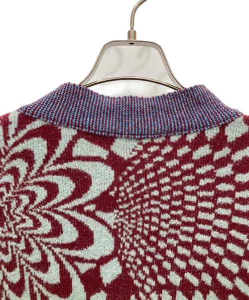 STELLA McCARTNEY（ステラマッカートニー）STELLA McCARTNEY (ステラマッカートニー) 21AW カットアウト ジャガードニット カーディガン ブルー サイズ:SIZE 38の古着・服飾アイテム