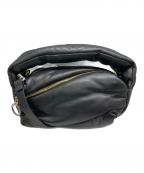 OFFWHITEオフホワイト）の古着「レザーショルダーバッグ」｜ブラック