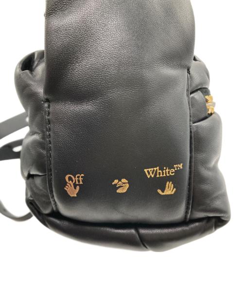 OFFWHITE（オフホワイト）OFFWHITE (オフホワイト) レザーショルダーバッグ ブラックの古着・服飾アイテム
