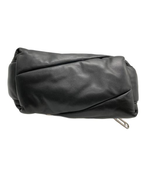 OFFWHITE（オフホワイト）OFFWHITE (オフホワイト) レザーショルダーバッグ ブラックの古着・服飾アイテム