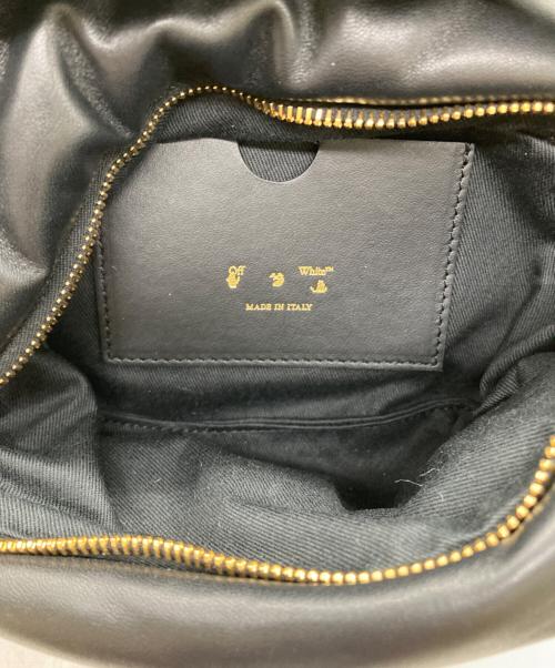 OFFWHITE（オフホワイト）OFFWHITE (オフホワイト) レザーショルダーバッグ ブラックの古着・服飾アイテム