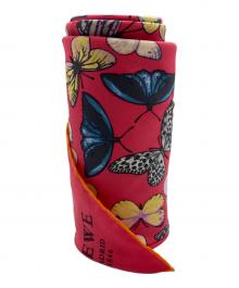 LOEWE（ロエベ）の古着「バタフライシルクスカーフ」｜ピンク