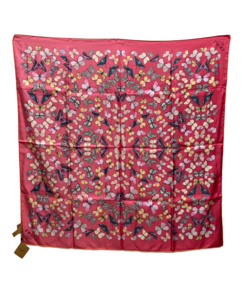 LOEWE（ロエベ）LOEWE (ロエベ) バタフライシルクスカーフ ピンクの古着・服飾アイテム