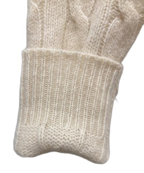 POLO RALPH LAUREN（ポロ・ラルフローレン）POLO RALPH LAUREN (ポロ・ラルフローレン) カシミヤ混ケーブルニット ホワイト サイズ:SIZE Sの古着・服飾アイテム