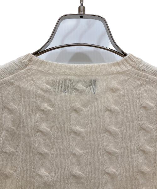 POLO RALPH LAUREN（ポロ・ラルフローレン）POLO RALPH LAUREN (ポロ・ラルフローレン) カシミヤ混ケーブルニット ホワイト サイズ:SIZE Sの古着・服飾アイテム