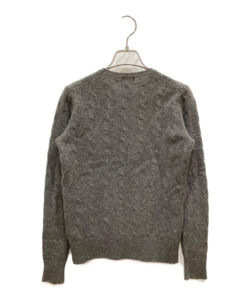 POLO RALPH LAUREN（ポロ・ラルフローレン）POLO RALPH LAUREN (ポロ・ラルフローレン) カシミヤ混ケーブルニット グレー サイズ:SIZE XSの古着・服飾アイテム